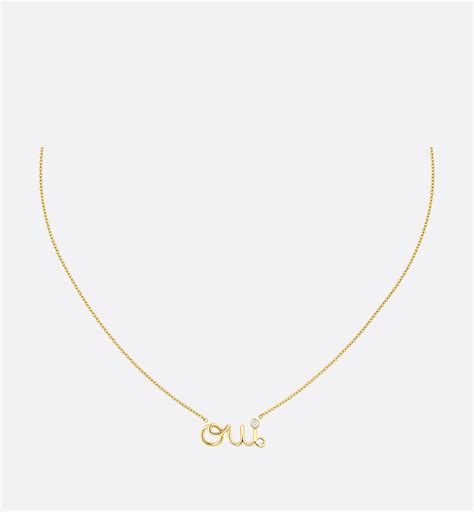 Dior oui necklace sale